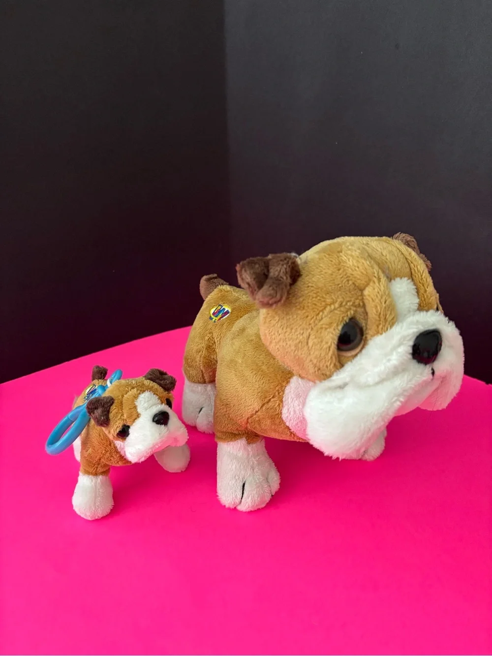 Webkinz Brown & White Bulldog Plush Pair